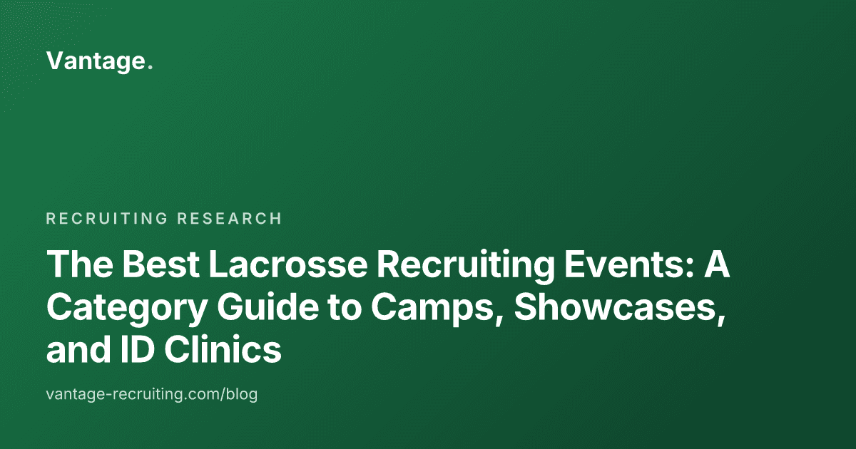 The Best Lacrosse Recruiting Events: A Category Guide to Camps, Showcases, and ID Clinics
