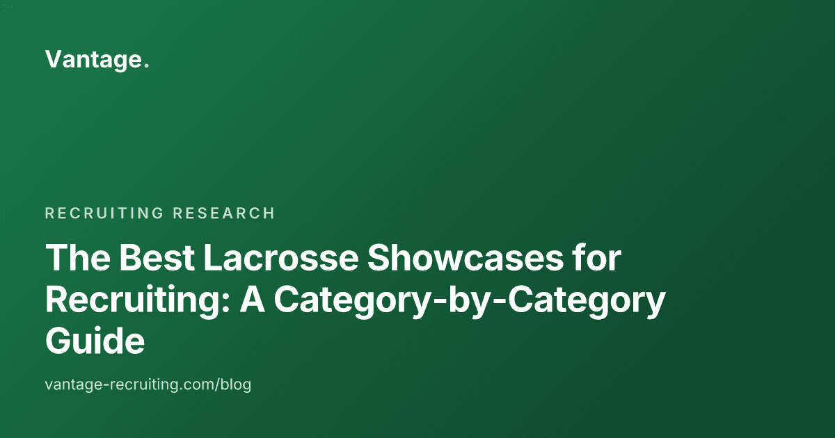 The Best Lacrosse Showcases for Recruiting: A Category-by-Category Guide