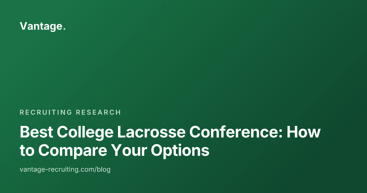 Best College Lacrosse Conference: How to Compare Your Options