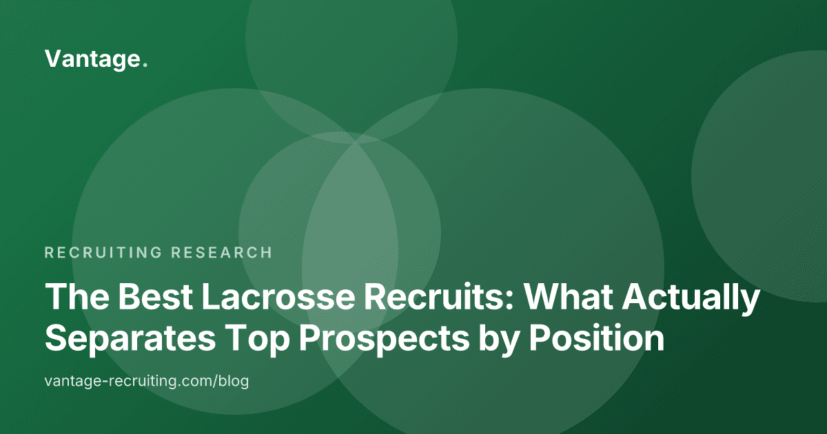 The Best Lacrosse Recruits: What Actually Separates Top Prospects by Position