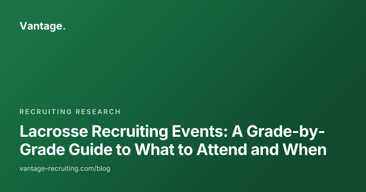 Lacrosse Recruiting Events: A Grade-by-Grade Guide to What to Attend and When