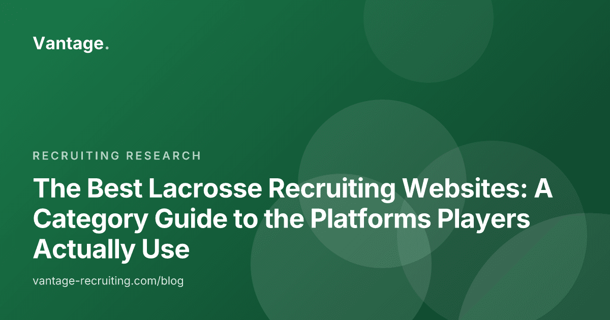 The Best Lacrosse Recruiting Websites: A Category Guide to the Platforms Players Actually Use