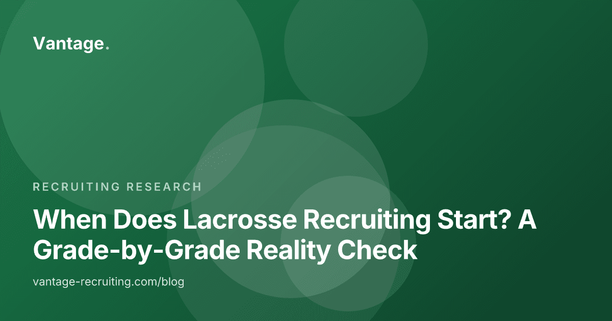 When Does Lacrosse Recruiting Start? A Grade-by-Grade Reality Check