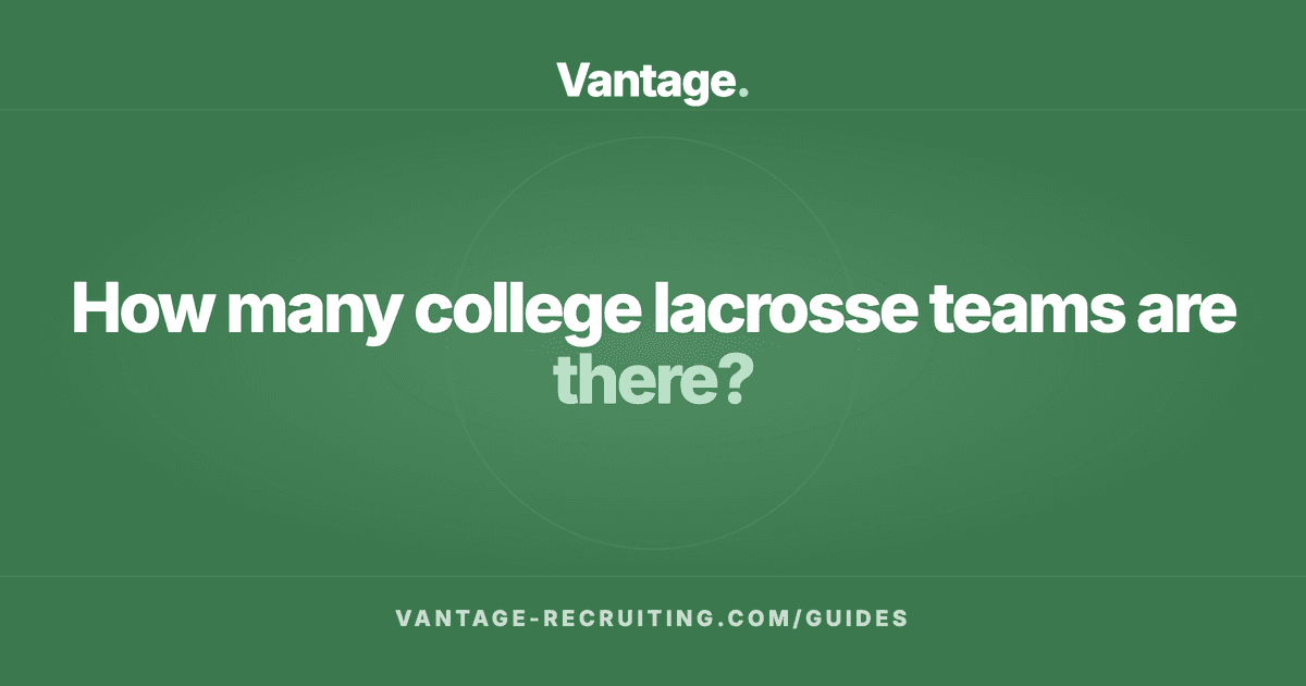 How many college lacrosse teams are there?