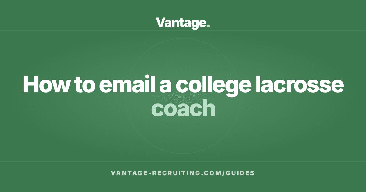 How to email a college lacrosse coach
